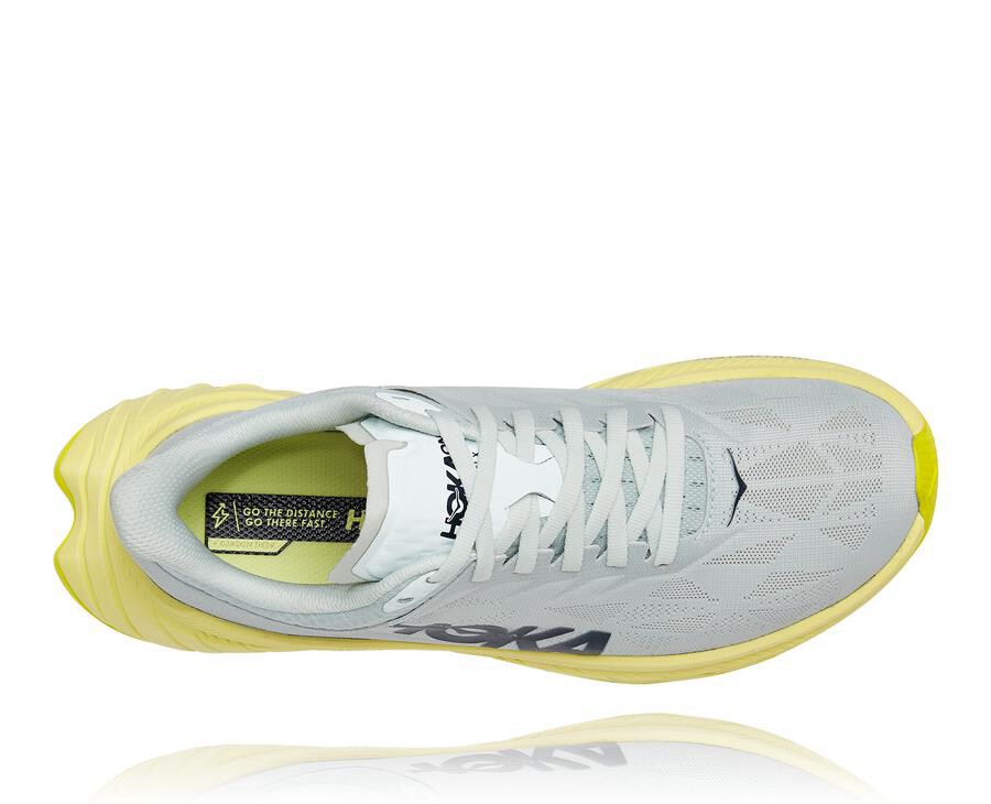 Hoka One One Running Shoes Womens White - Carbon X 2 - 57318ZEBF